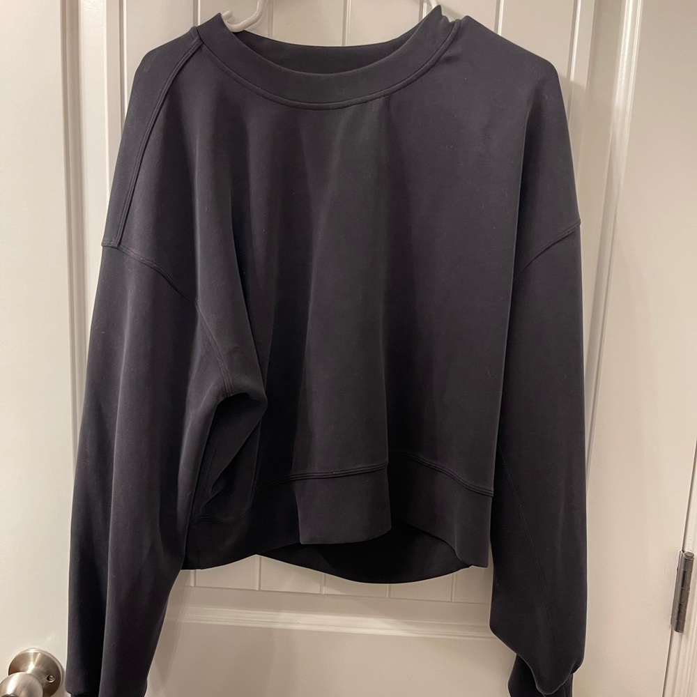 lululemon Softstream Perfectly Cropped Crew Black (6/8)